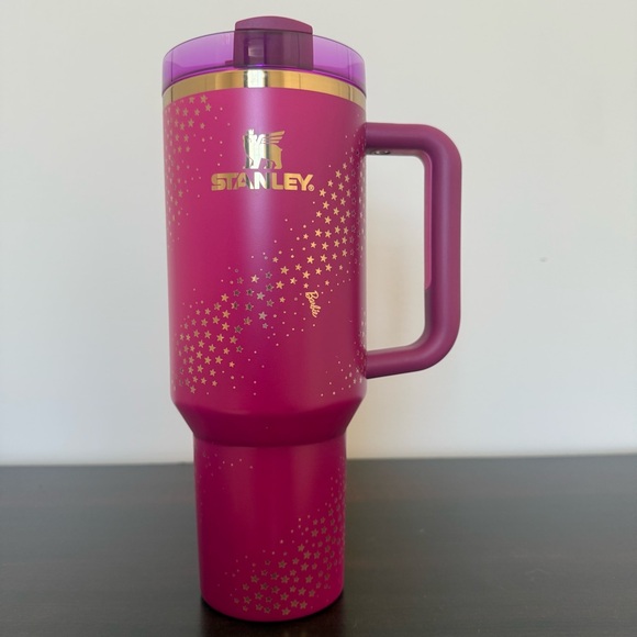 Stanley Cup Barbie 70’s Superstar Collectible Pink Gold 40 oz Tumbler - Picture 8 of 12